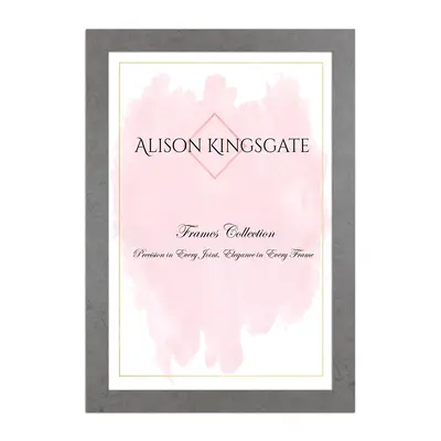 Modern Grey Marble 17x9 Picture Frame | Contemporary Home Decor